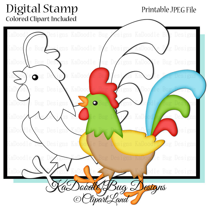 DS Colorful Rooster - Click Image to Close
