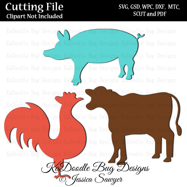 JS Farm Animal Silhouettes - Click Image to Close