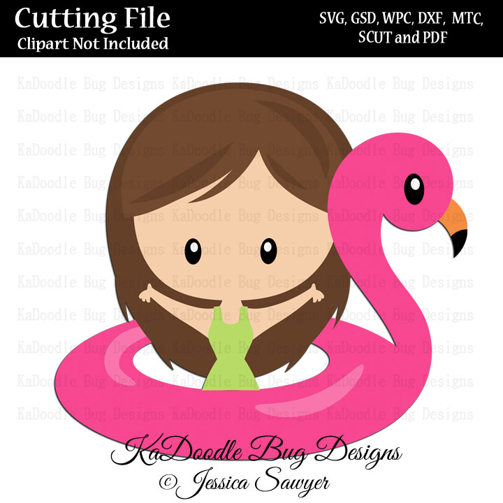 JS Flamingo Float Girl - Click Image to Close