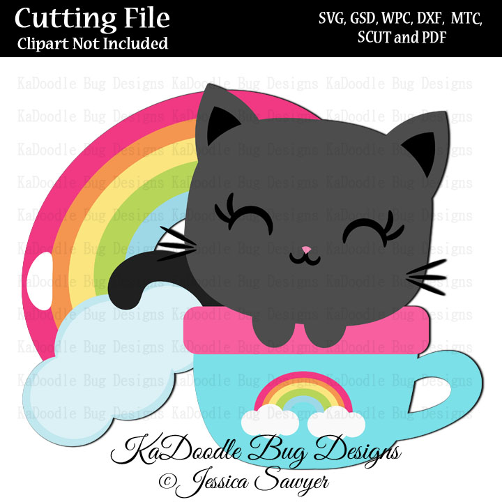 JS Rainbow Coffee Kitty - Click Image to Close