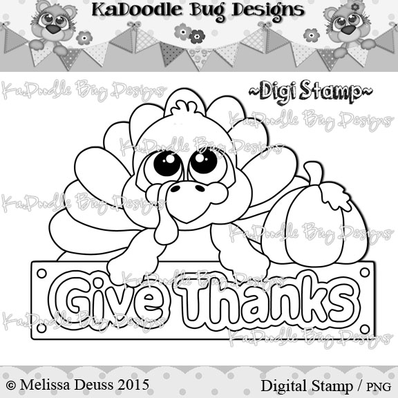 DS CK Give Thanks Turkey - Click Image to Close