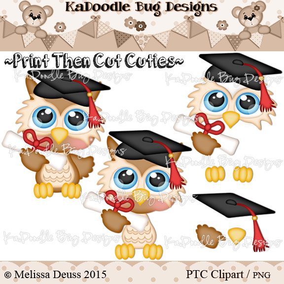 PTC Cutie KaToodles - Graduation Owl
