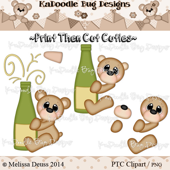 PTC Champagne Bear - Click Image to Close