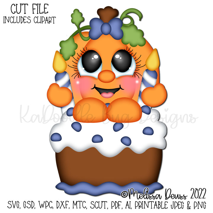 Shoptastic Cuties - Birthday Cake Pumpkin Cutie