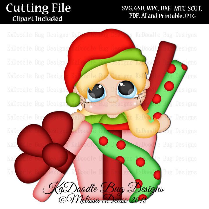 Charmkin Cuties - Christmas Wrapping Girl