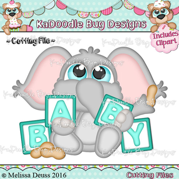 Cutie KaToodles - Baby Elephant - Click Image to Close