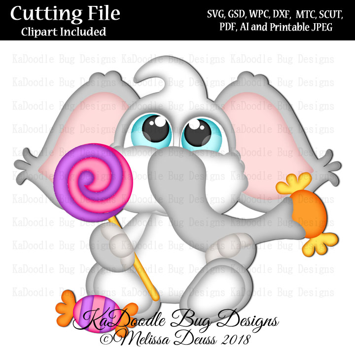Cutie KaToodles - Boo Candy Elephant - Click Image to Close