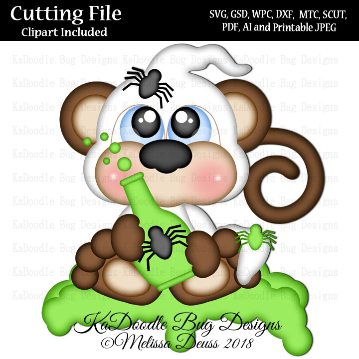 Cutie KaToodles - Boo Potion Monkey - Click Image to Close