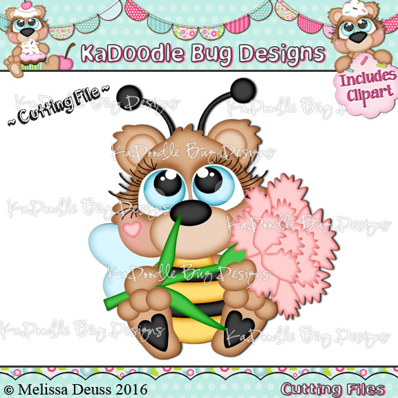 Cutie KaToodles - Bumble Bear Flower - Click Image to Close
