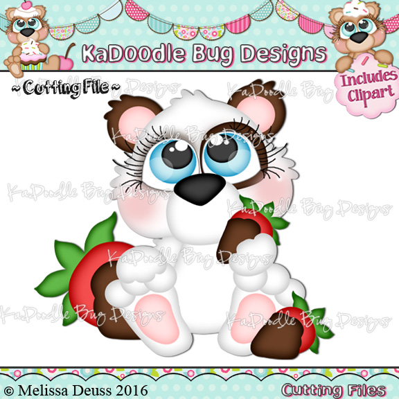 Cutie KaToodles - Chocolate Covered Strawberry Bear