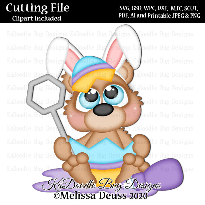 Cutie KaToodles - Coloring Easter Egg Bear