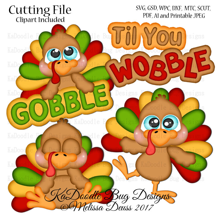 Cutie KaToodles - Gobble Til You Wobble - Click Image to Close