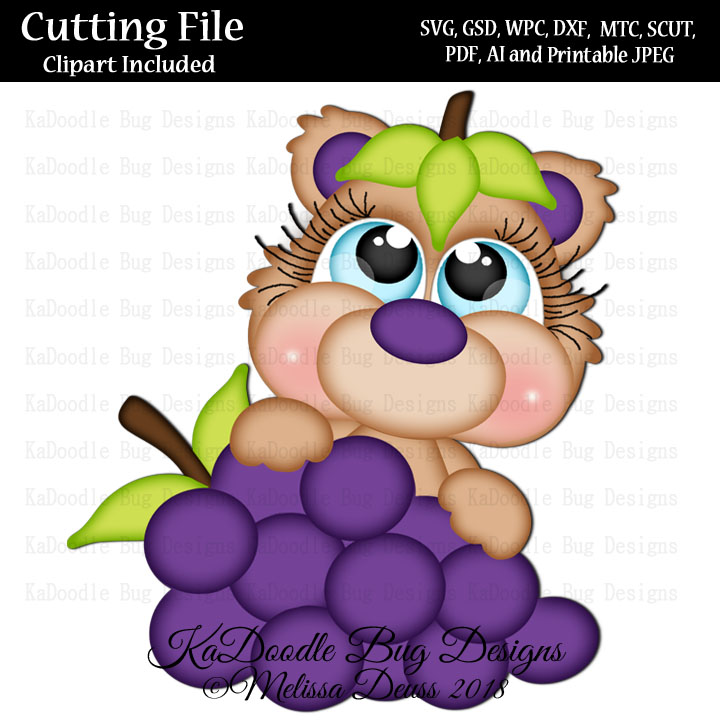 Cutie KaToodles - Grape Bear - Click Image to Close