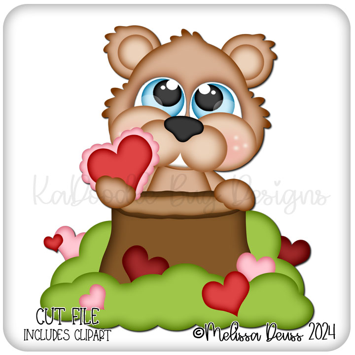 Cutie KaToodles - Heart Forest Groundhog