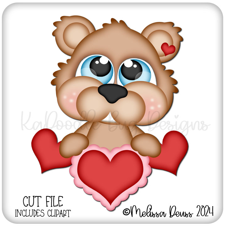 Cutie KaToodles - Heart Groundhog Peeker