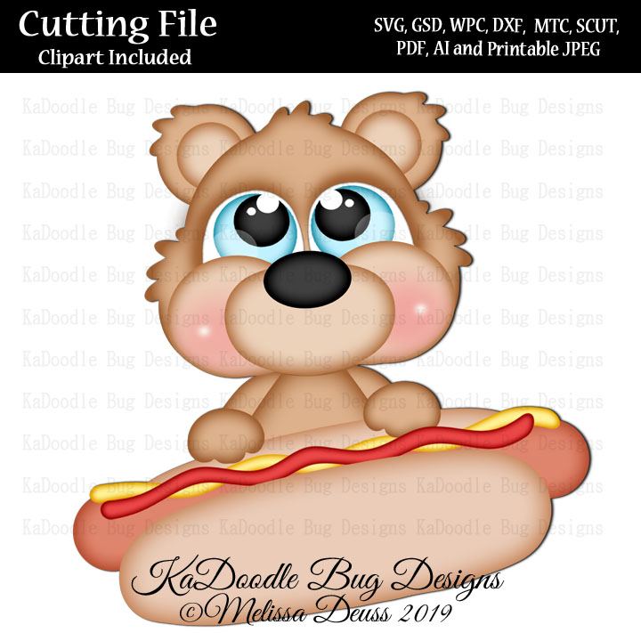 Cutie KaToodles - Hotdog Bear - Click Image to Close