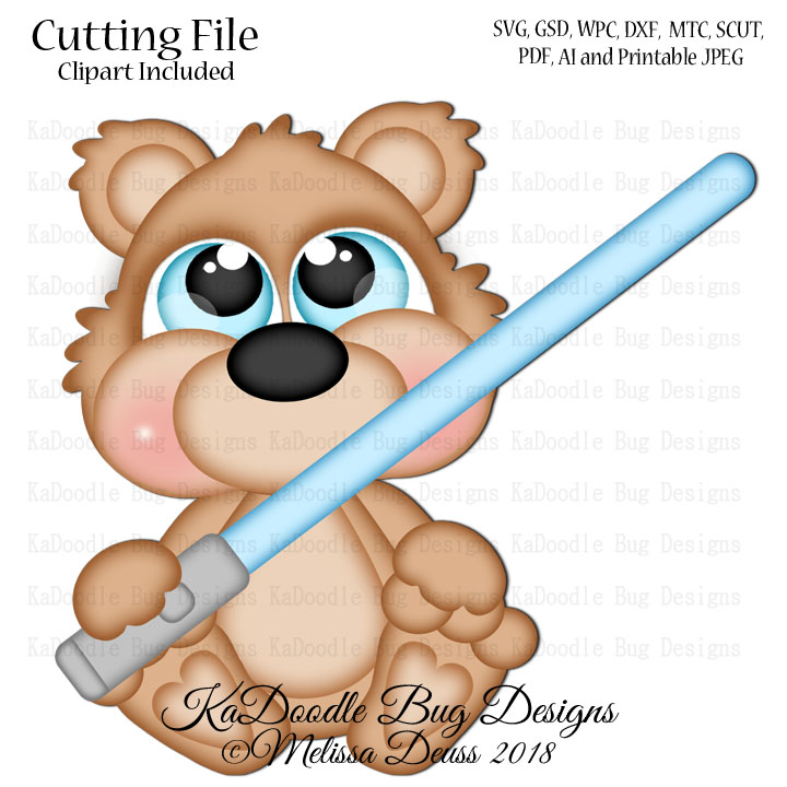 Cutie KaToodles - Light Saber Bear - Click Image to Close