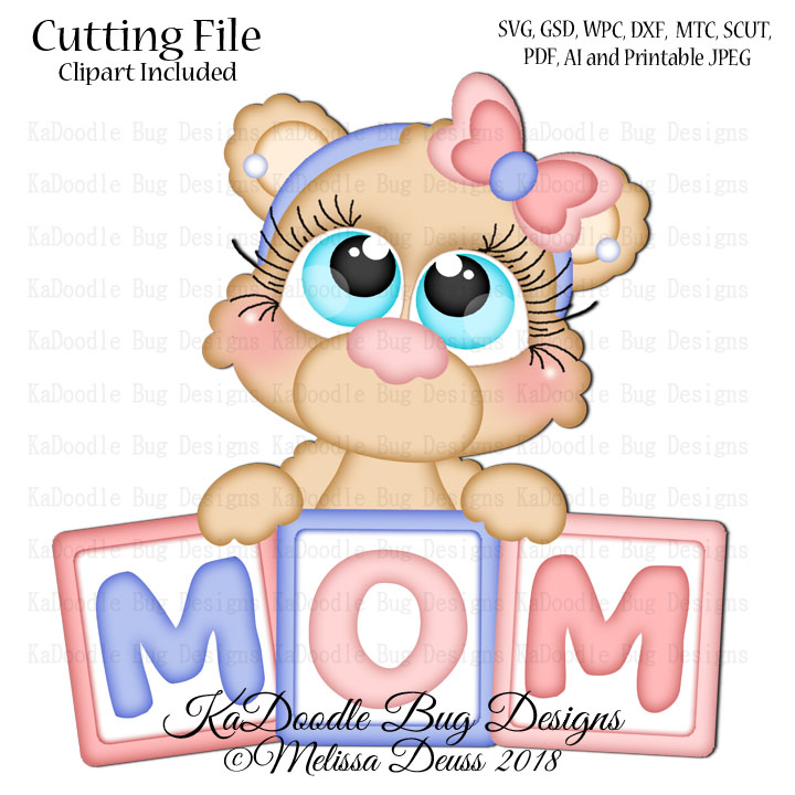 Cutie KaToodles - Mom Block Bear - Click Image to Close