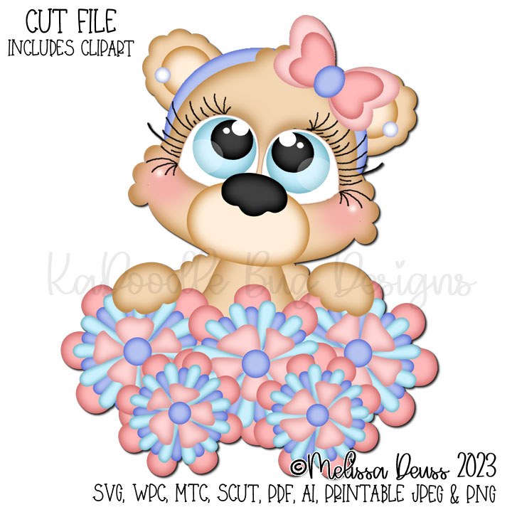 Cutie KaToodles - Mother's Day Flowers Bear