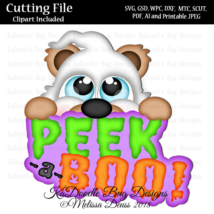 Cutie KaToodles - Peek A Boo Bear - Click Image to Close