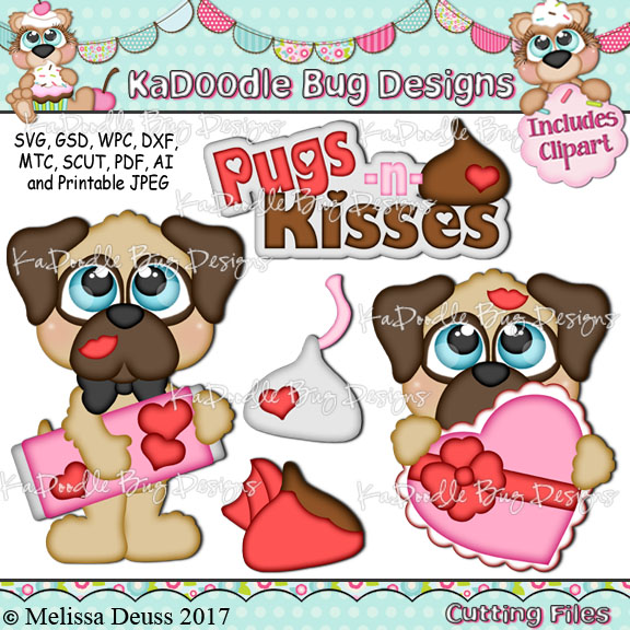 Cutie KaToodles - Pugs N Kisses - Click Image to Close