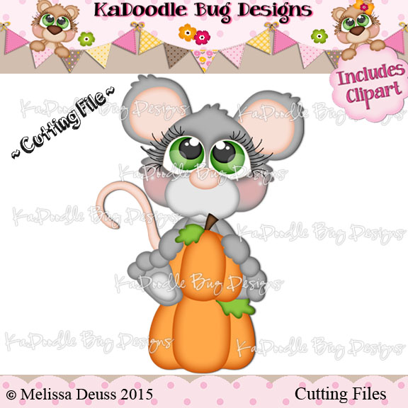 Cutie KaToodles - Pumpkin Patch Mouse - Click Image to Close