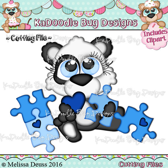 Cutie KaToodles - Puzzle Bear - Click Image to Close