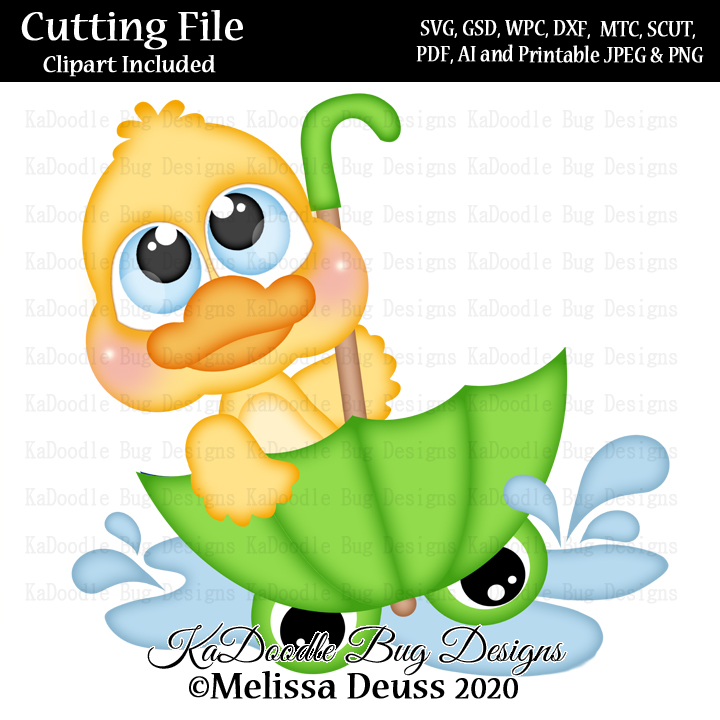Cutie KaToodles - Rainy Frog Umbrella Duck