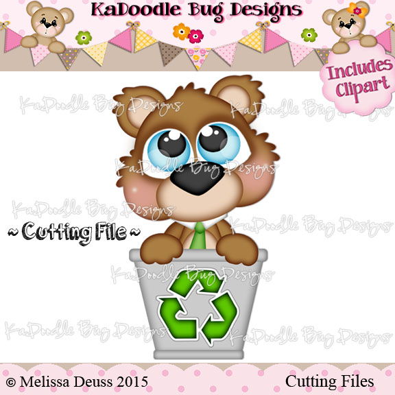 Cutie KaToodles - Recycling Bear - Click Image to Close