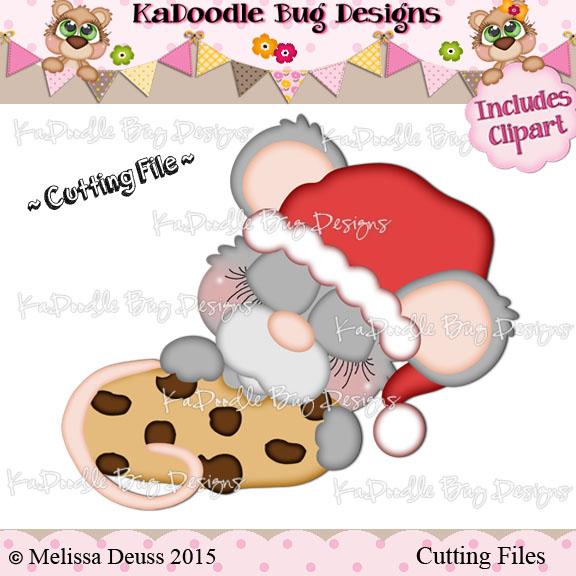 Cutie KaToodles - Sleeping Santa Mouse - Click Image to Close