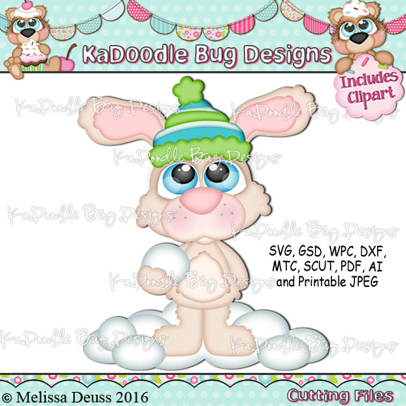 Cutie KaToodles - Snowball Bunny - Click Image to Close