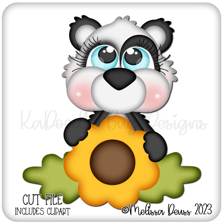 Cutie KaToodles - Sunflower Panda Bear