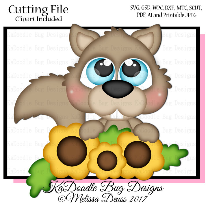 Cutie KaToodles - Sunflower Squirrel - Click Image to Close
