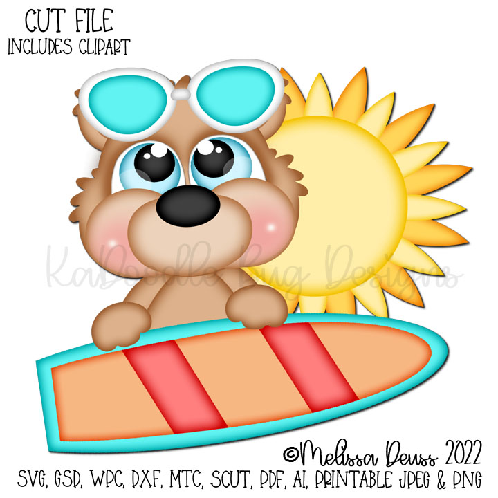 Cutie KaToodles - Surfing Bear