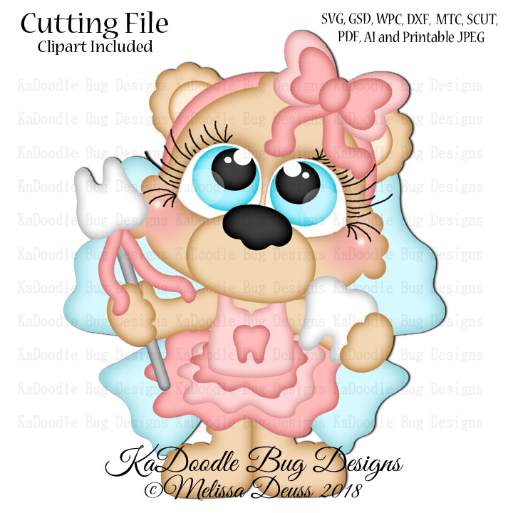 Cutie KaToodles - Tooth Fairy Bear - Click Image to Close