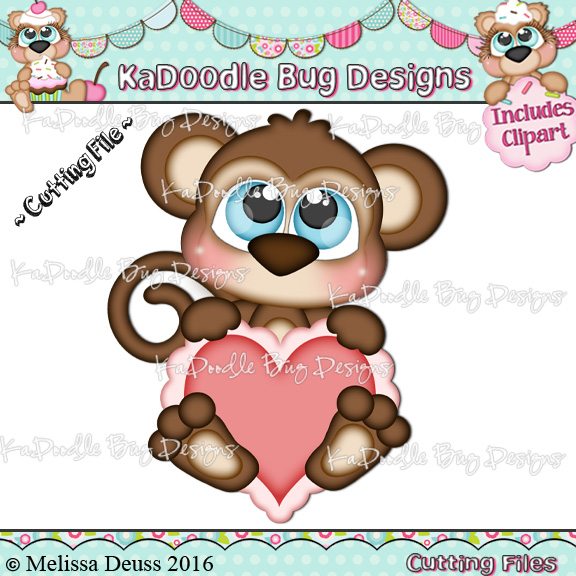 Cutie KaToodles - Valentine Monkey