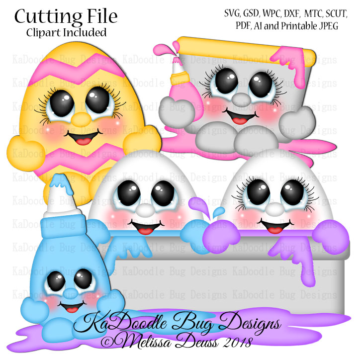 Shoptastic Cuties - Coloring Egg Cuties - Click Image to Close