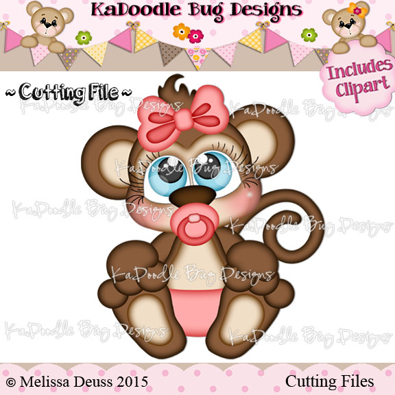 Cutie KaToodles - Baby Girl Monkey