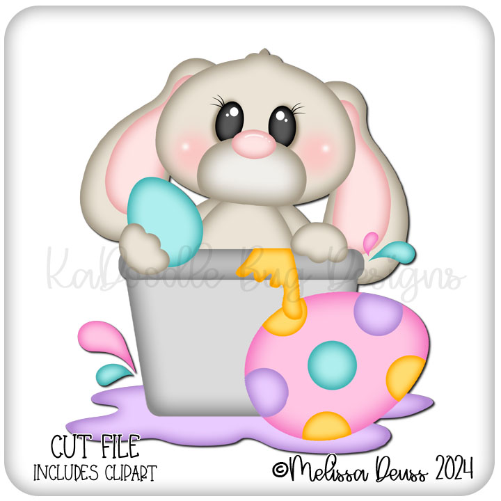 Egg Coloring Tub Bunny