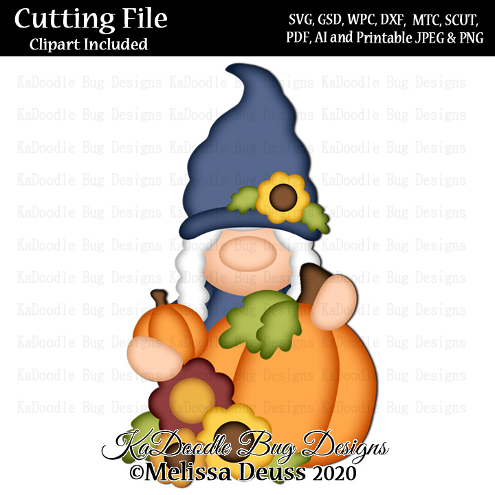 Fall Pumpkin Girl Gnome