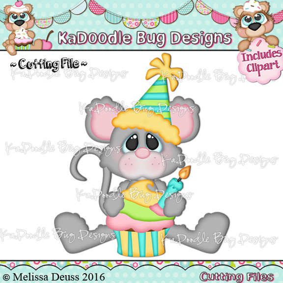 Fuzzy Birthday Mouse
