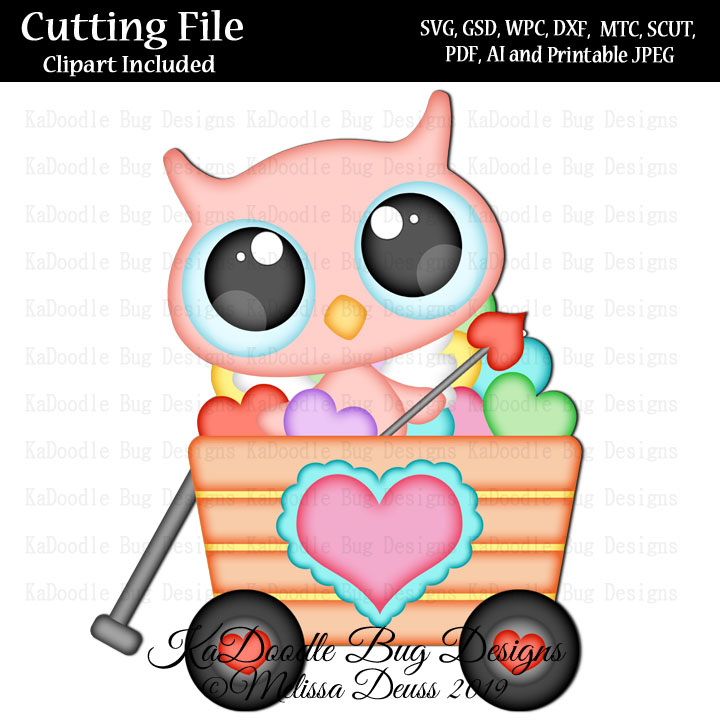 Heart Wagon Owl - Click Image to Close