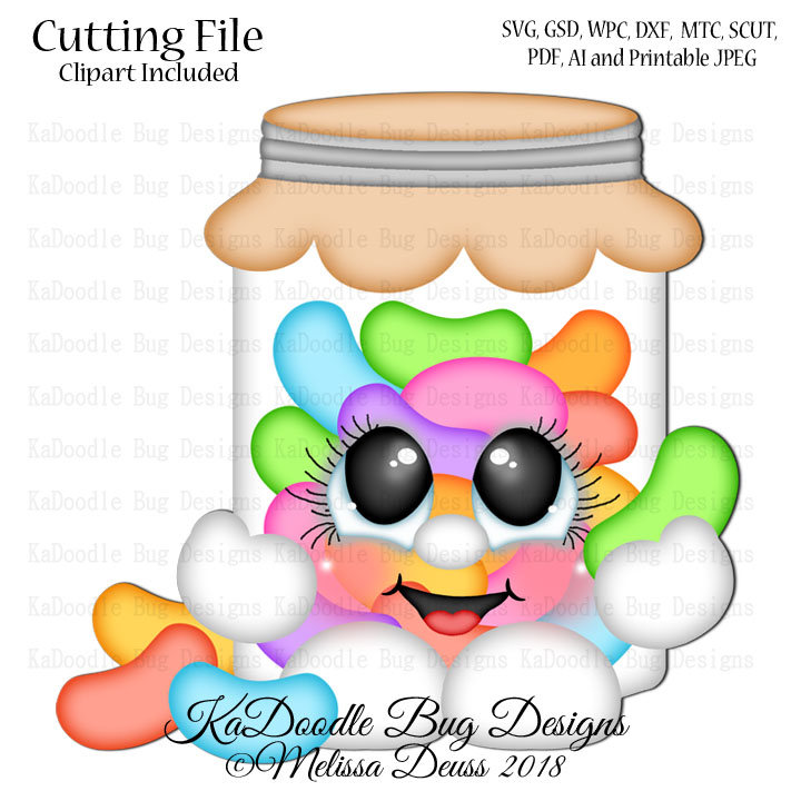 Shoptastic Cuties - Jelly Bean Jar Cutie - Click Image to Close