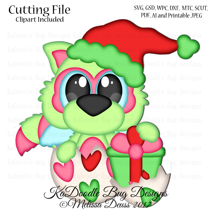 Lil Hatchems - Christmas Raccoon - Click Image to Close