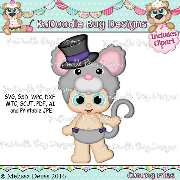 Lil Koodles - New Year Mouse Baby - Click Image to Close