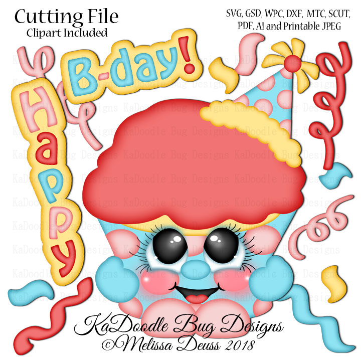 Shoptastic Cuties - Party Cupcake Cutie - Click Image to Close