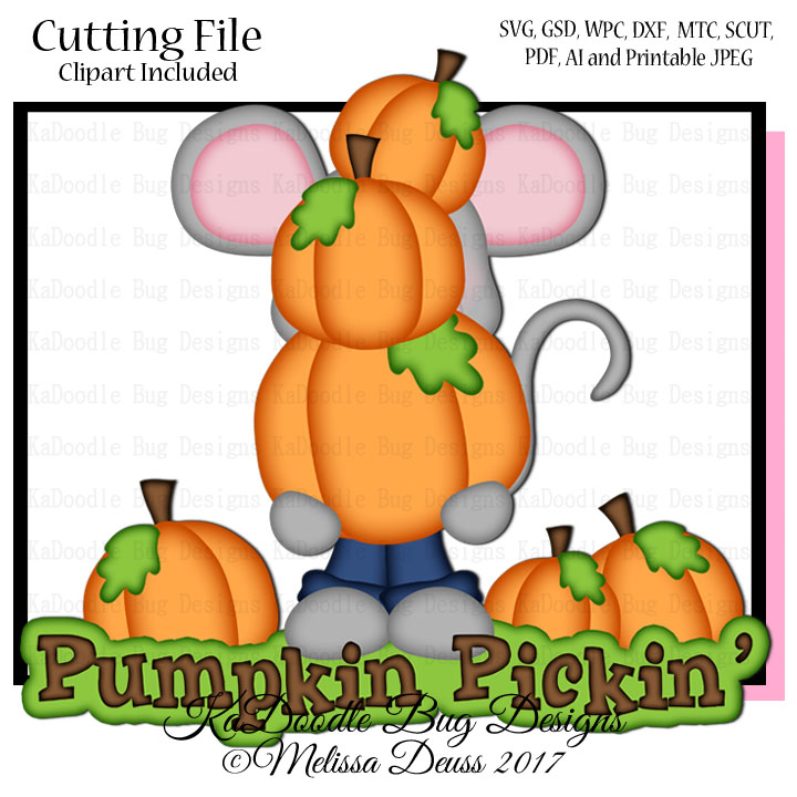 Pumpkin Pickin' Mouse - Click Image to Close
