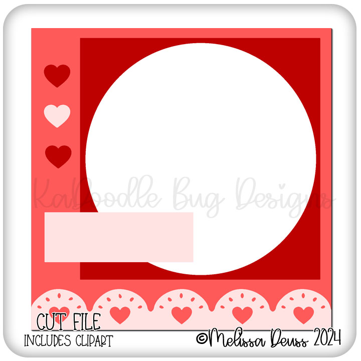 Square Heart Card