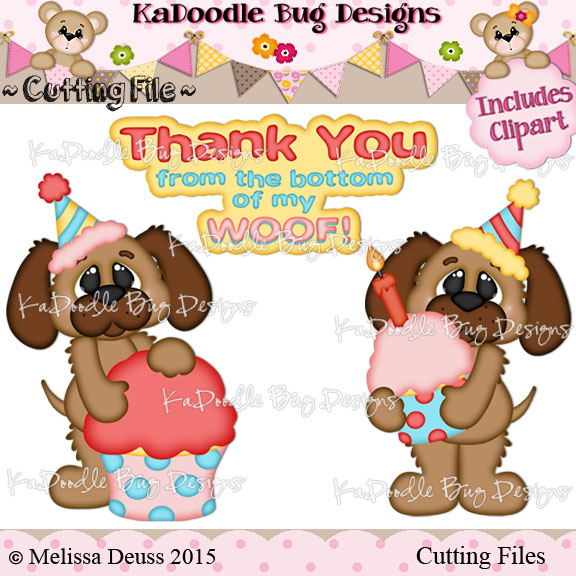 Thank You Birthday Dogs - Click Image to Close