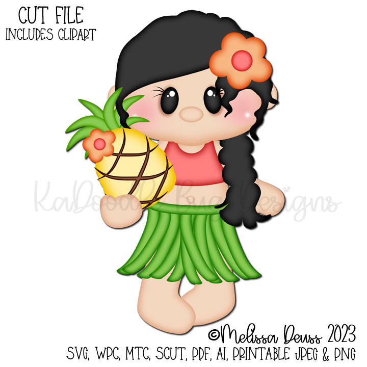 Tropical Pineapple Girl
